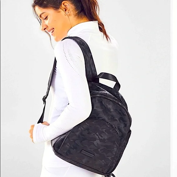 Fabletics | Bags | Fabletics Black Camo Backpack The  display picture 1